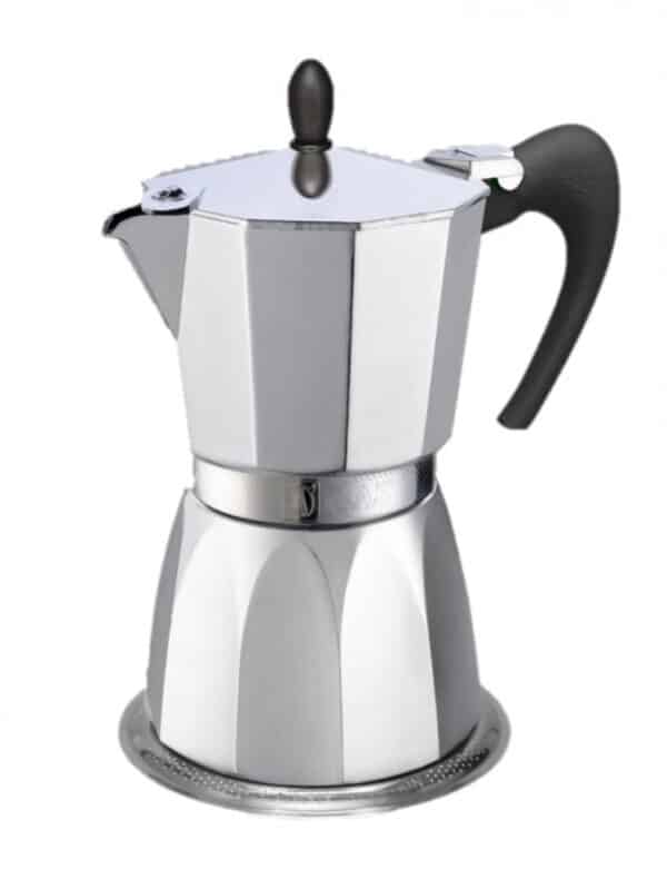 Espressokoker for 3 kopper, stål og aluminium