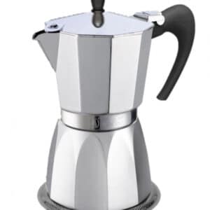 Espressokoker for 3 kopper, stål og aluminium