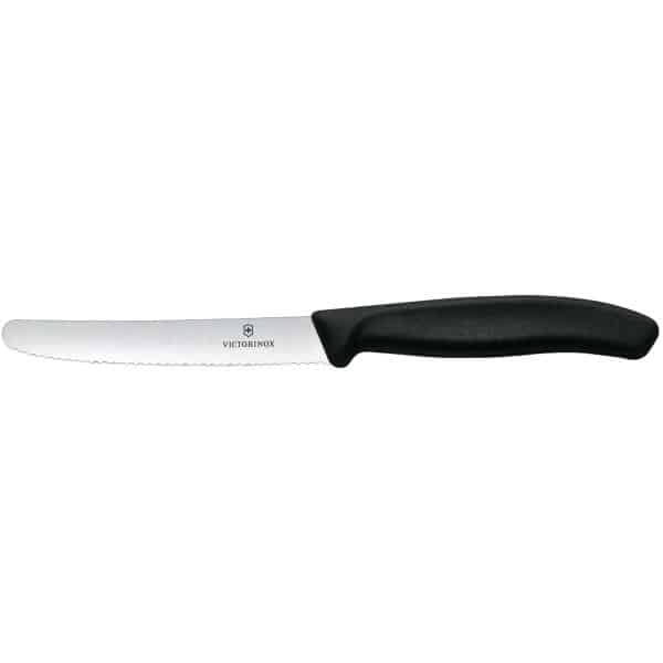 Tomatkniv – bordkniv – biffkniv 11 cm. med riller