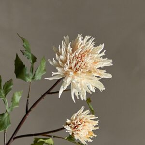 Kunstige Blomster, Krysantemumstilk, Natur, 25x80cm