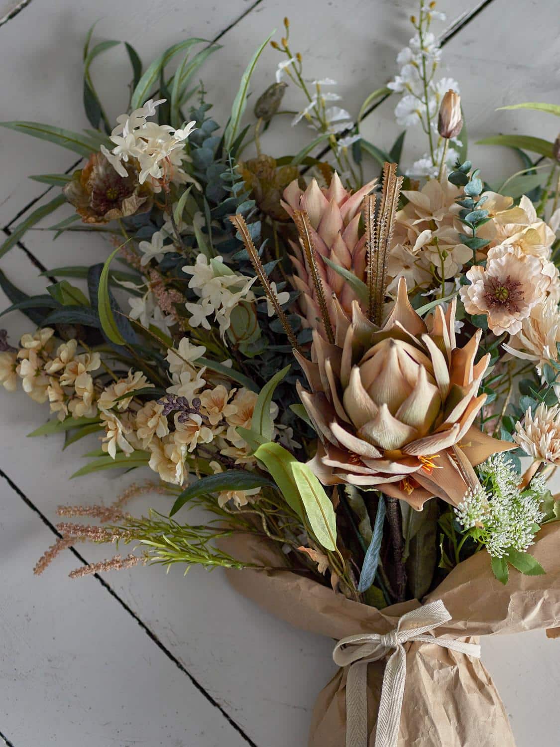 Kunstige Blomster, Revehale stilk, Rosa, 25x76cm