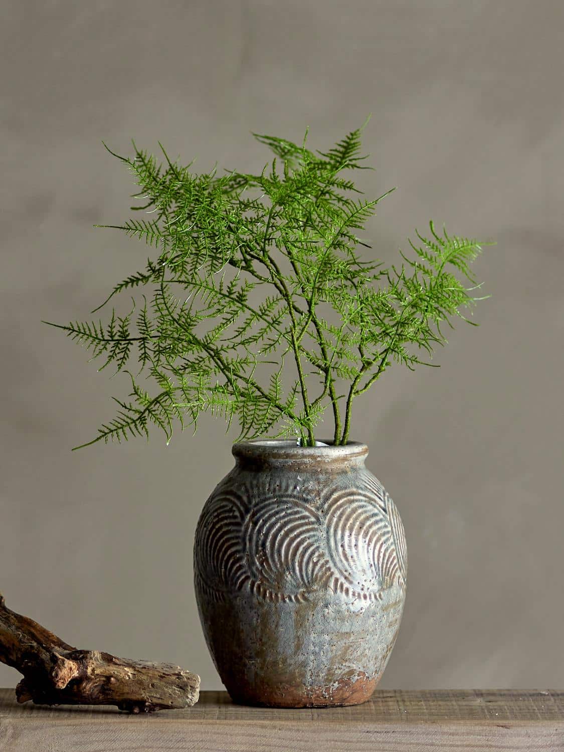Kunstige Blomster, Bregne stilk, Grønn, 35,5x89cm
