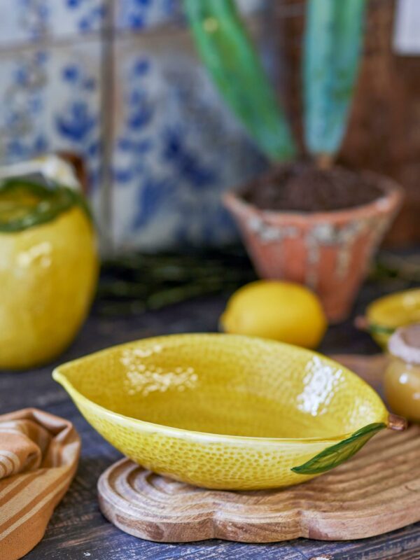 Limone Skål, Gul, Stentøy