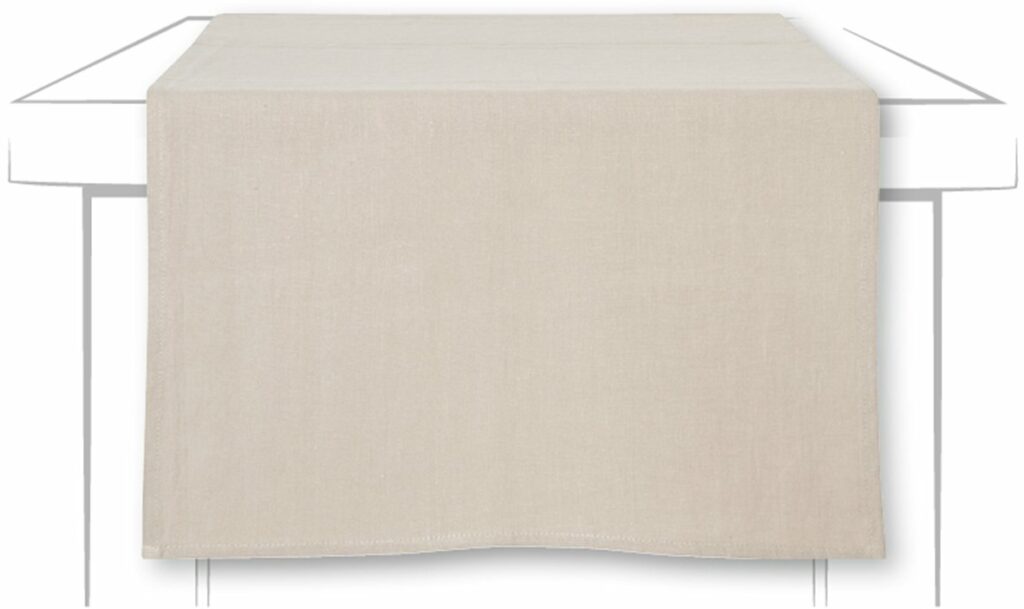 Løper Lin 45x150cm, Hør/Sand