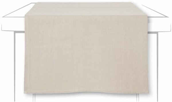 Løper Lin 45x150cm, Hør/Sand