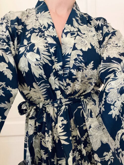 Kimono Bomull St. Tropez Blå