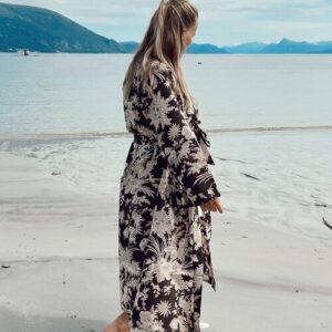 Kimono Bomull St. Tropez Sort