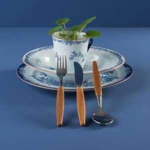 Teak Spisegaffel