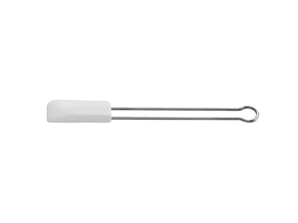 SLIKKEPOTT SMAL STÅL/HVIT L26CM