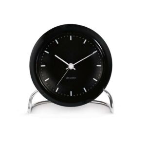 City hall vekkeklokke/bordur 11 cm svart