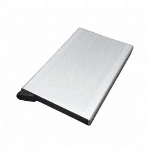 Skimmingsikker Enkel Kortholder, SIlver