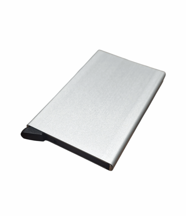 Skimmingsikker Enkel Kortholder, SIlver