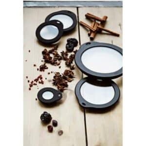 GLASSLOKK KLAR/SORT Ø20CM RÖSLE