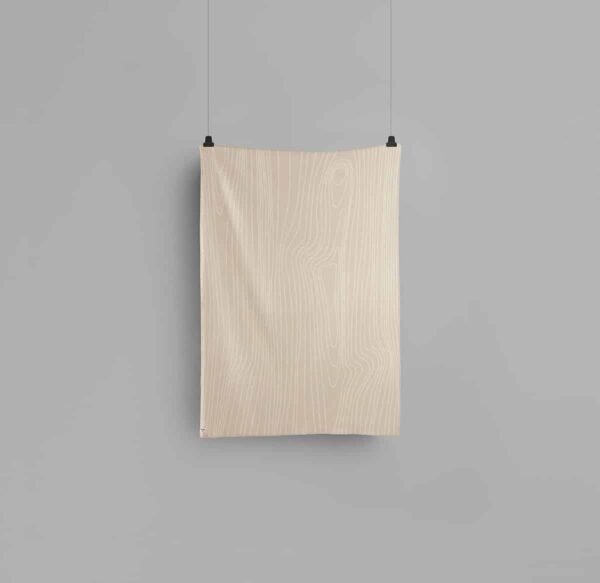 Ullpledd 135x200cm, Skog Beige/Natur