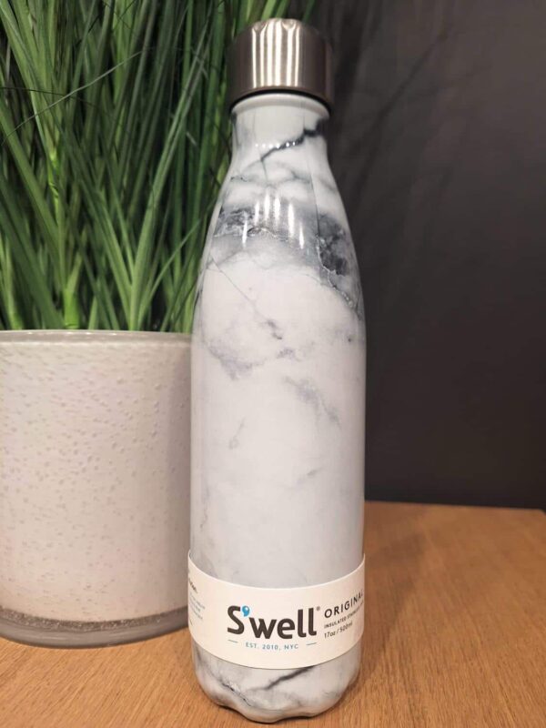 Drikkeflaske 500ml, White Marble Elements