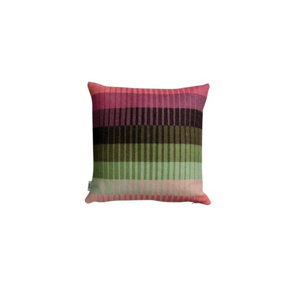 Ullpute 50x50cm, Åsmund Gradient Rosa/Grønn