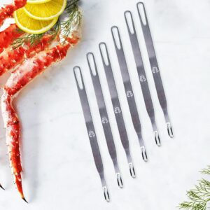 Pitlepinner, 6 pk. rustfritt stål