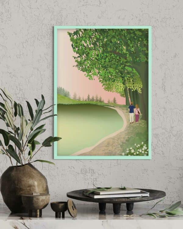 POSTER WALKING TOGETHER 30X40 CM VISSEVASSE - Bilde 2
