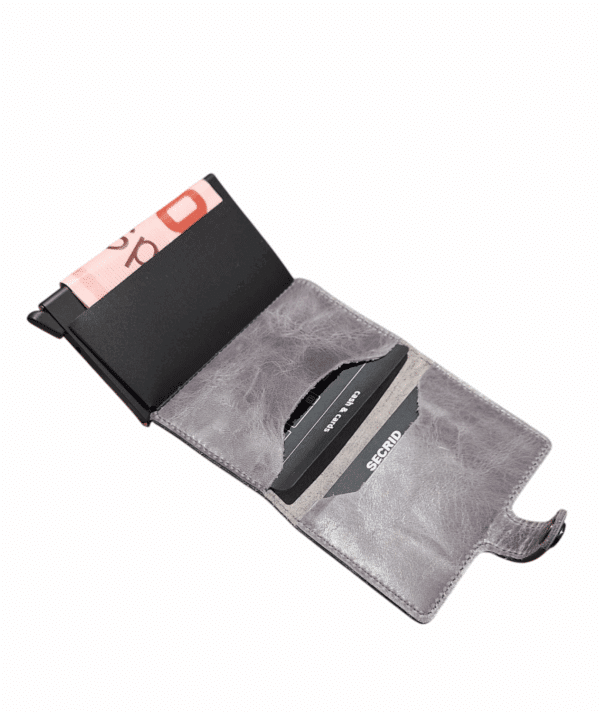 Skimmingsikker Kortholder, Vintage Grey/Black - Bilde 2