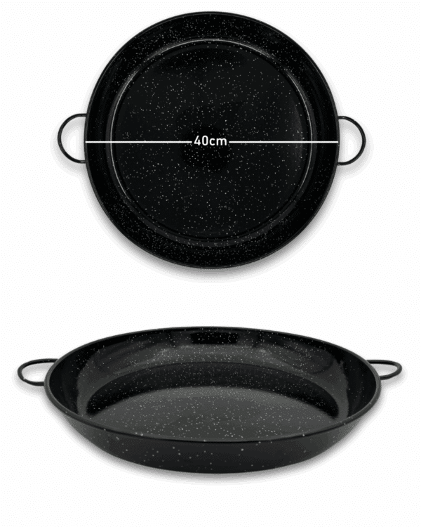 Emaljert panne høy kant 40cm - Bilde 2