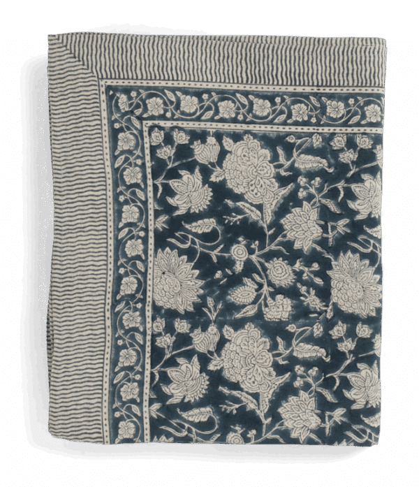 Indian Rose Denim Blue Linduk 170 x 270cm Chamois - Bilde 2