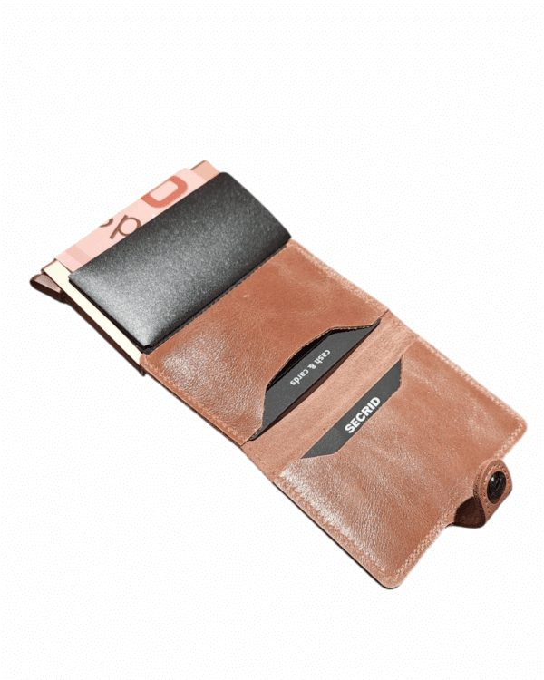 Skimmingsikker Kortholder, Vintage Brun - Bilde 2