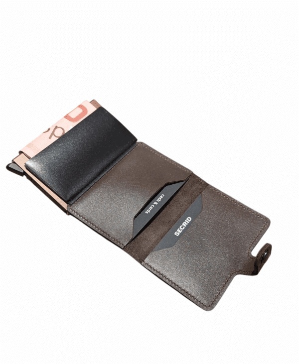 Skimmingsikker Kortholder, Vintage Brun - Bilde 3