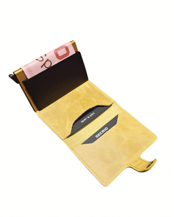 Skimmingsikker Kortholder, Vintage Yellow - Bilde 2