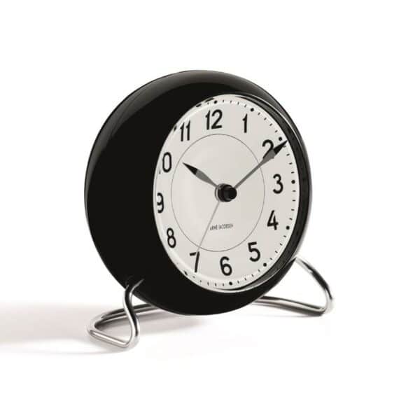 Station vekkeklokke/bordur 11 cm svart/hvit - Bilde 2