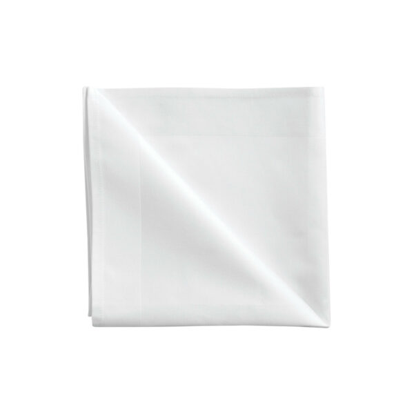 Hvit Serviett Damask,  50x50cm 2pk