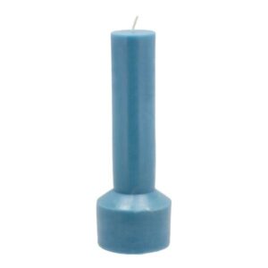Hvils kubbelys 7x20 cm blue