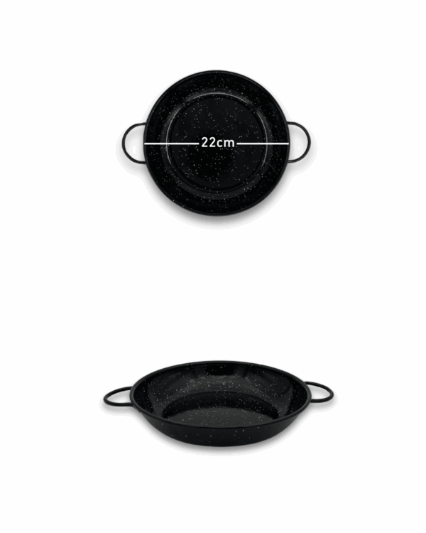 Emaljert panne høy kant 22cm
