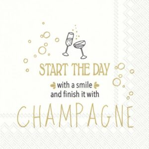 Cocktailservietter, Start The Day With A Smile