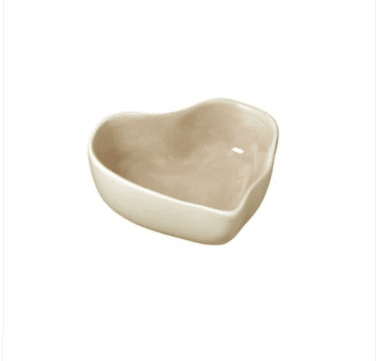 Hjerte skål 15cm Sand