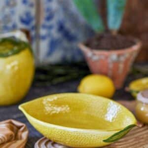 Limone Skål, Gul, Stentøy