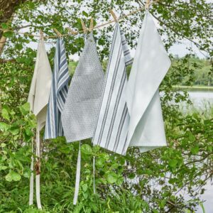 Stripete Kjøkkenhåndkle  Blå/Hvit