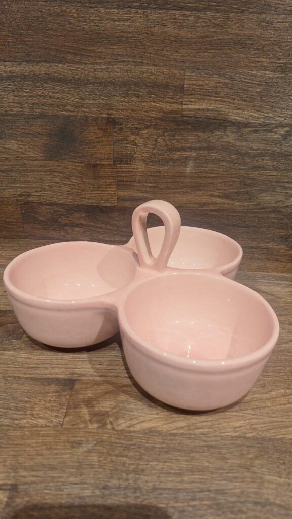 Capri 3 delt Snack Skål Soft Pink