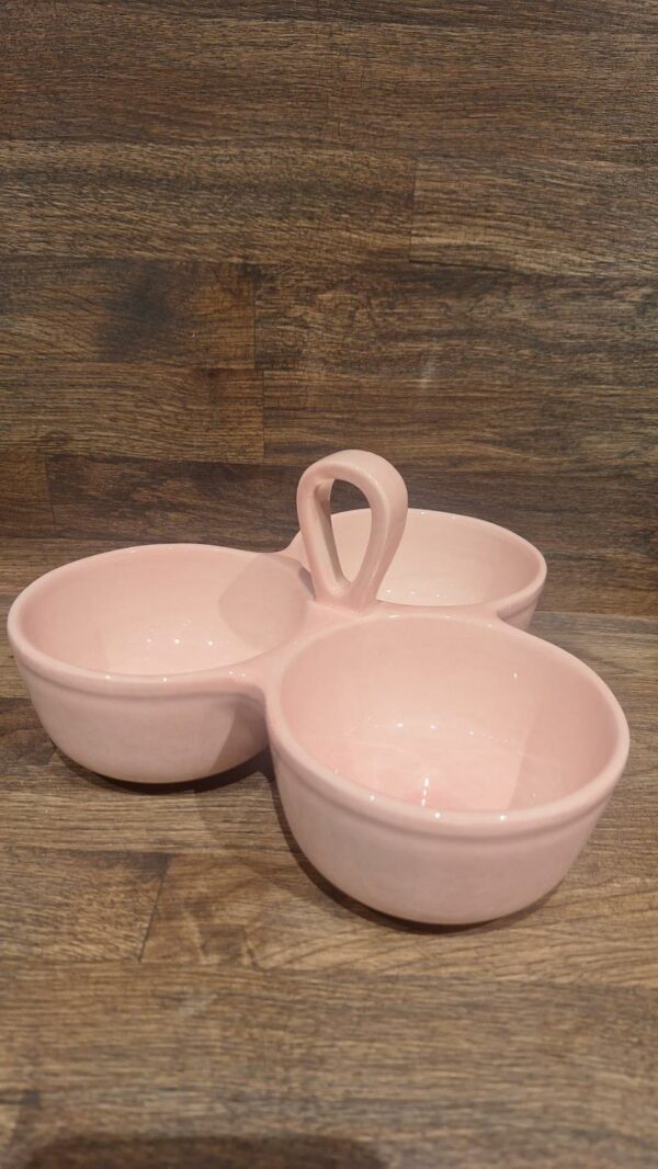 Capri 3 delt Snack Skål Soft Pink