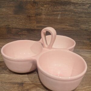 Capri 3 delt Snack Skål Soft Pink