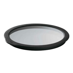 Glasslokk Dia 24 cm Klar/Svart
