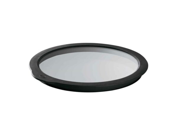 Glasslokk Dia 24 cm Klar/Svart