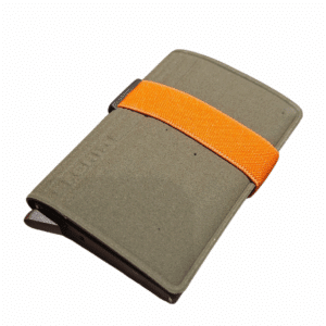 Skimmingsikker Kortholder, Grønn / Orange