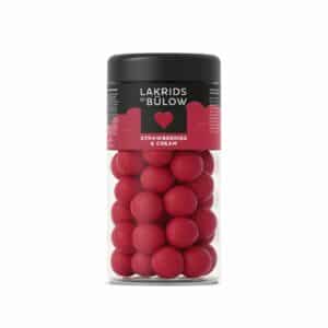 Love Strawberry & Cream Lakris med sjokolade 270 gr