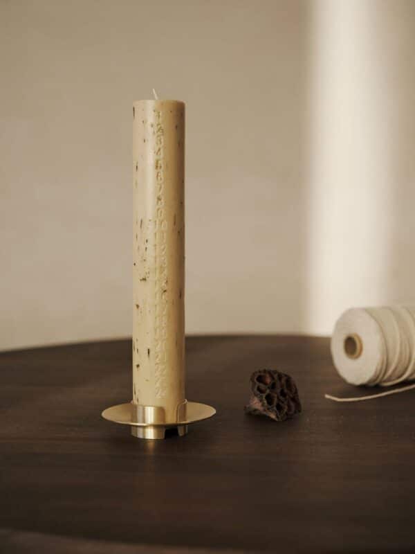 Mura Kalenderlys Beige Ferm Living