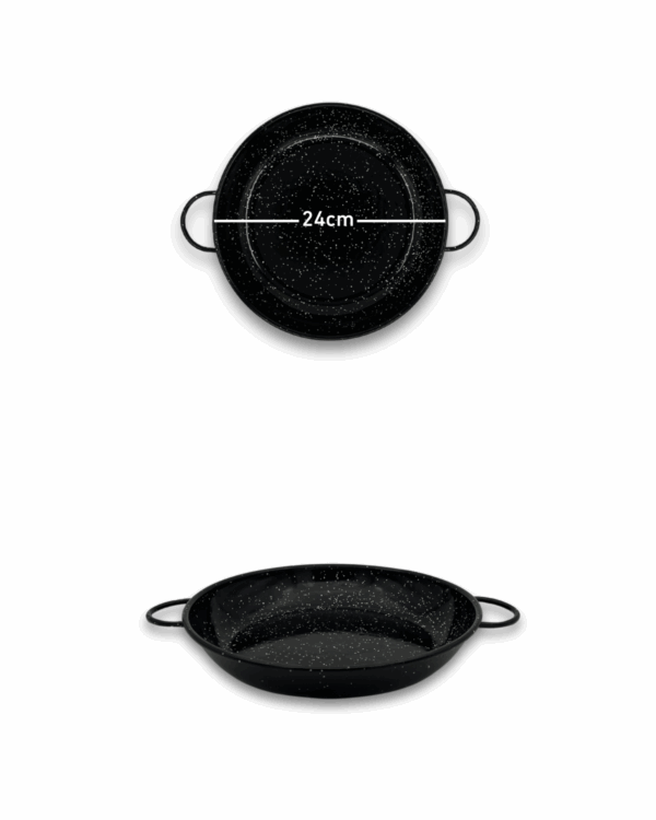 Emaljert panne høy kant 24cm