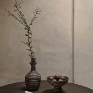 Brura Vase Coffe/white