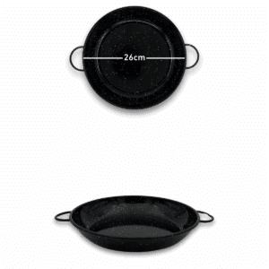 Emaljert panne høy kant 26 cm