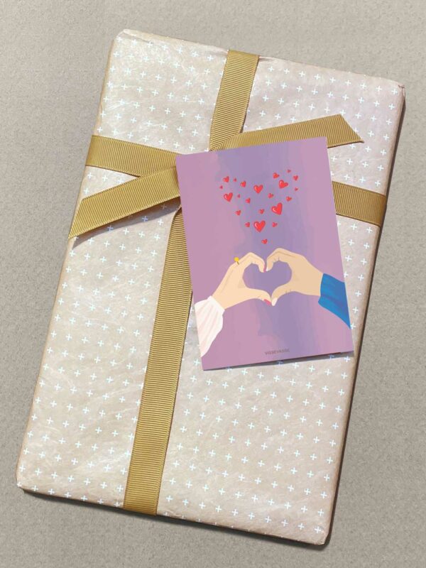 Kort A7, I heart You
