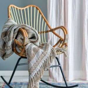 Marmi Pledd, Brun, Resirkulert Bomull