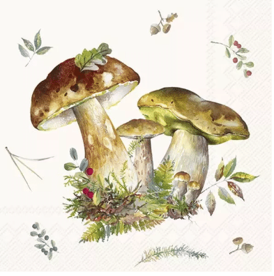 Cocktailservietter Mushroom Collection
